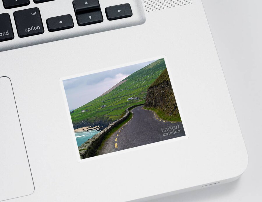 Fine Art Photography Sticker featuring the photograph The Long and Winding Road by Patricia Griffin Brett