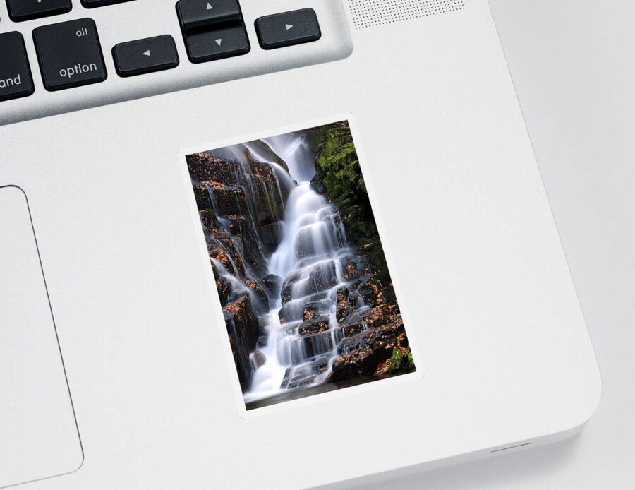 Eastatoe Falls Sticker featuring the photograph The Magic of Waterfalls by Carol Montoya