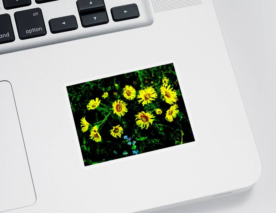 Flower Sticker featuring the photograph The Miscreants by Steve Taylor