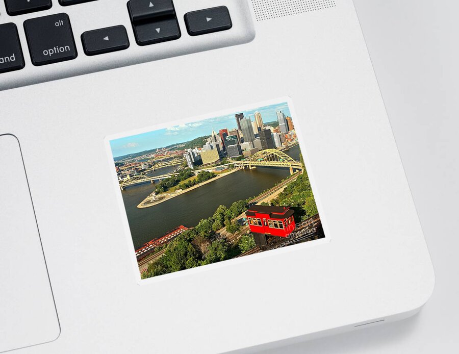 Duquesne Incline Sticker featuring the photograph The Duquesne Incline by Adam Jewell