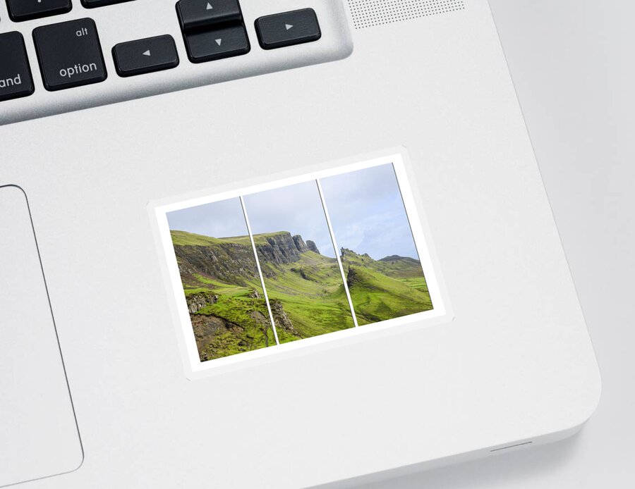 The Quiraing Sticker featuring the photograph The Quiraing Triptych by Chris Thaxter
