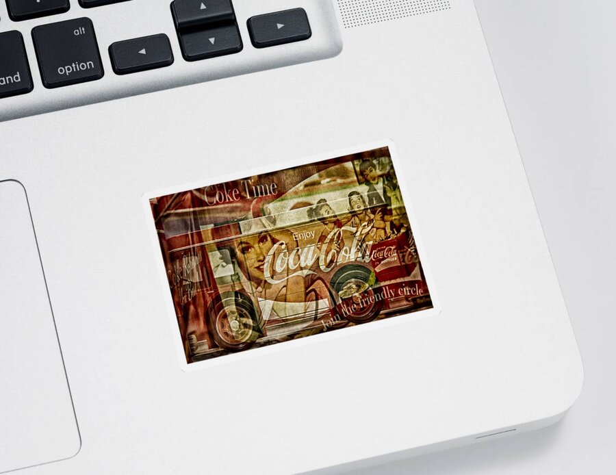 Coca Cola Sticker featuring the photograph The Real Thing by Susan Candelario