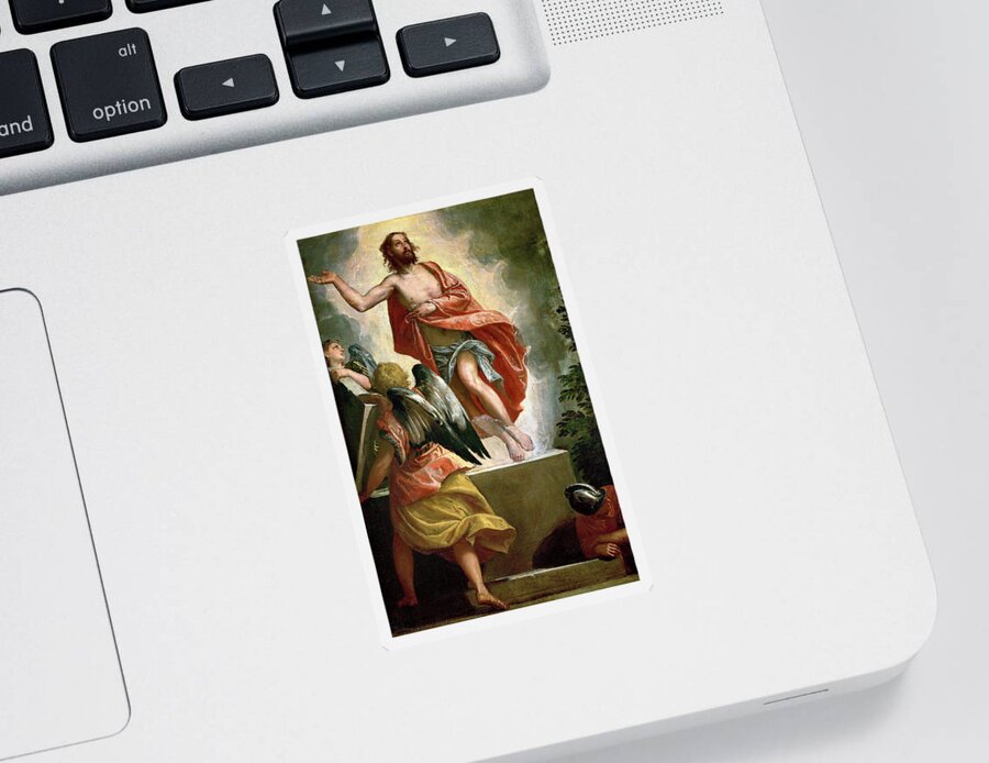 Paolo Veronese Sticker featuring the painting The Resurrection of Christ by Paolo Veronese