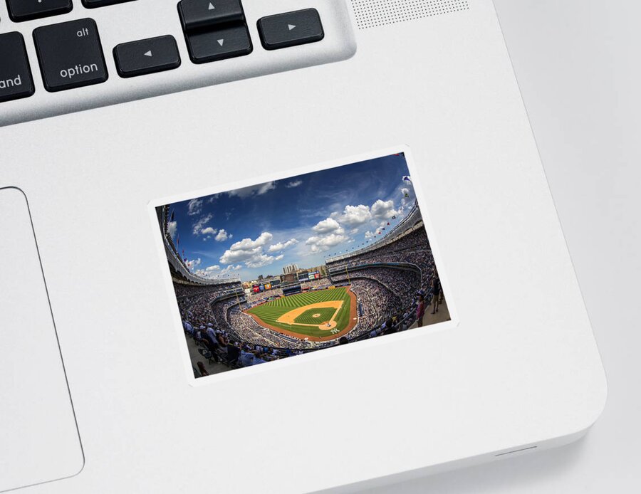 Ny Yankees Sticker featuring the photograph The Stadium by Rick Berk