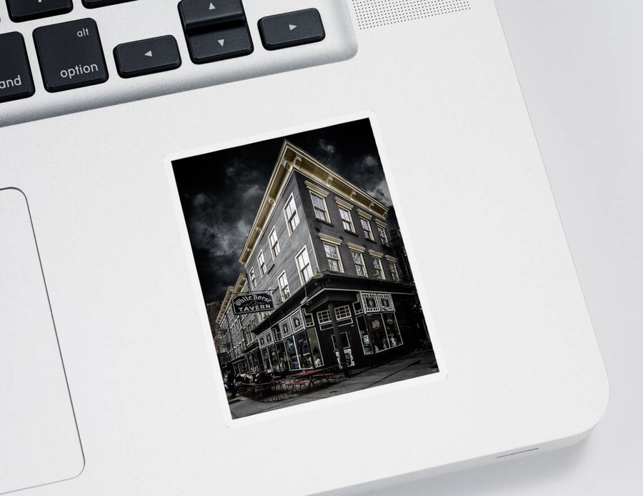 Bar Sticker featuring the photograph The White Horse Tavern by Chris Lord