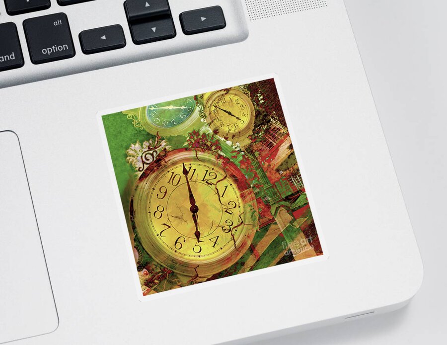 Time Sticker featuring the photograph Time 6 by Claudia Ellis