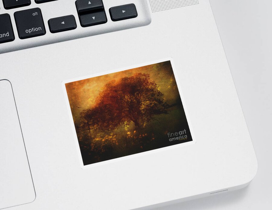  Tree Sticker featuring the digital art Toward a secret sky ... by Chris Armytage