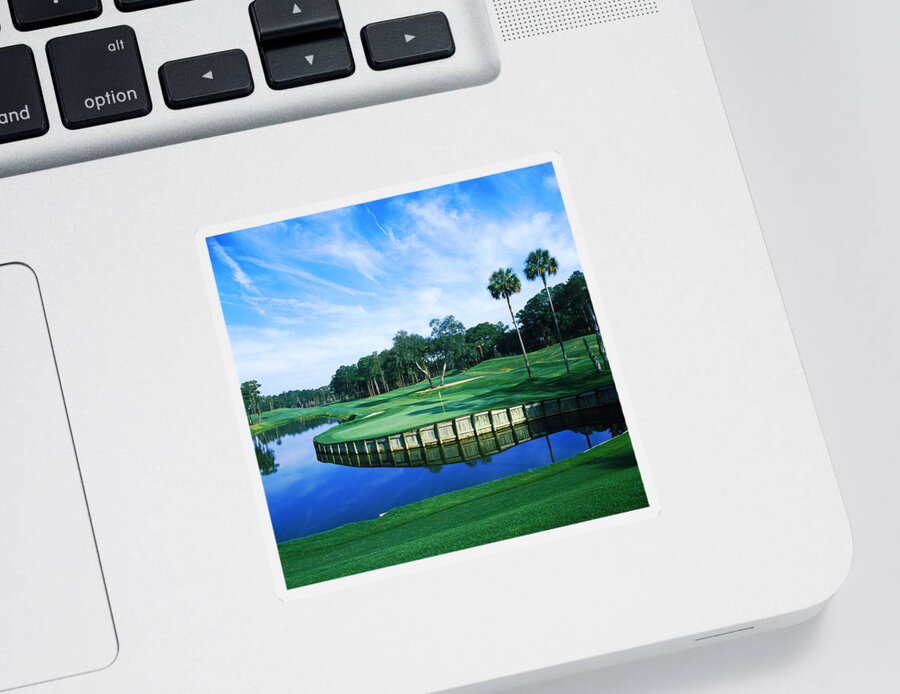 Photography Sticker featuring the photograph Tpc At Sawgrass, Ponte Vedre Beach, St by Panoramic Images