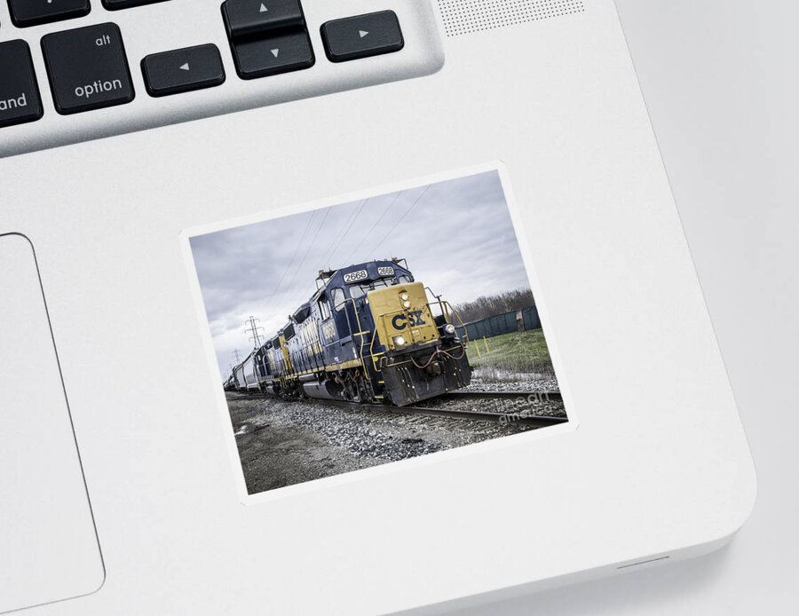 Train Sticker featuring the photograph Train Engine 2668 by Ronald Grogan