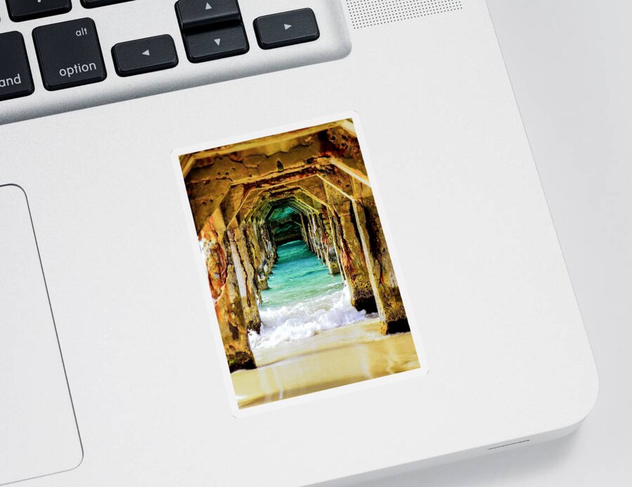 Waterscapes Sticker featuring the photograph Tranquility Below by Karen Wiles