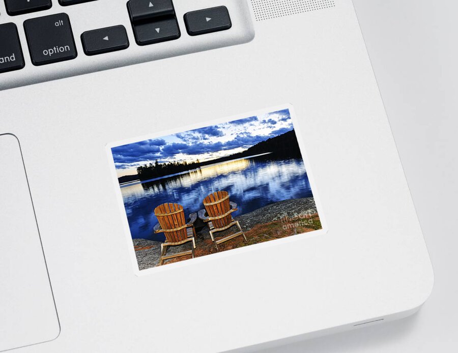 Lake Sticker featuring the photograph Tranquility by Elena Elisseeva