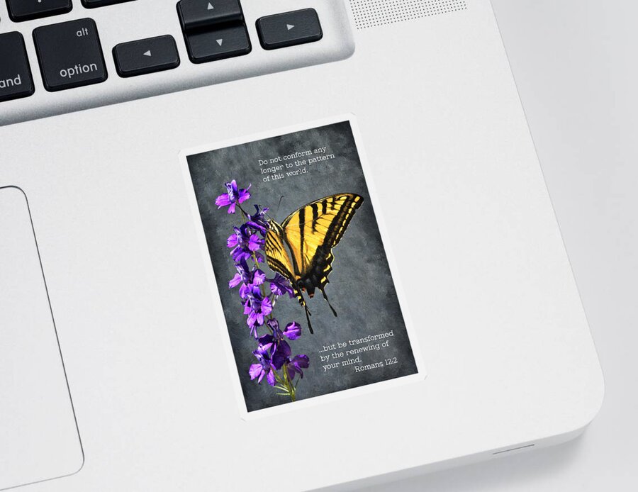 Butterfly Sticker featuring the photograph Transformation by Priscilla Burgers