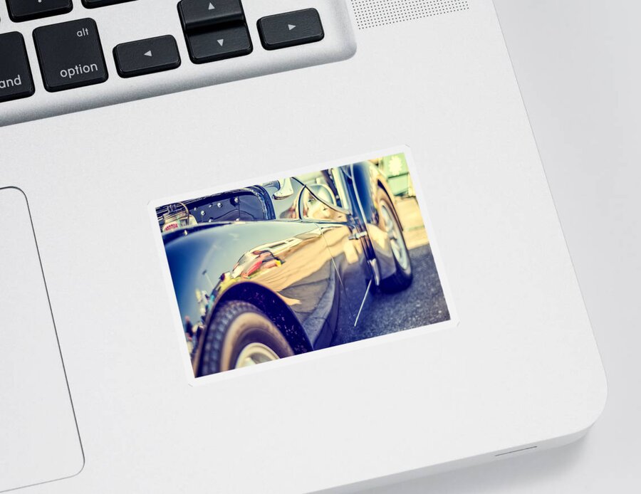 Road Sticker featuring the photograph Triumph TR3 by Spikey Mouse Photography