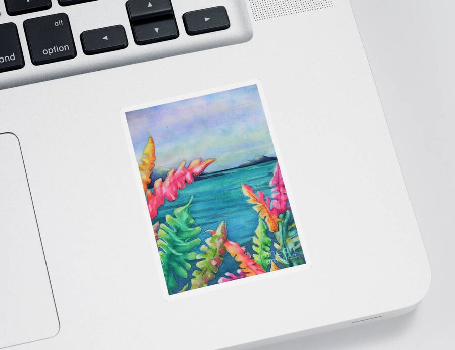Fine Art Painting Sticker featuring the painting Dream by Chrisann Ellis
