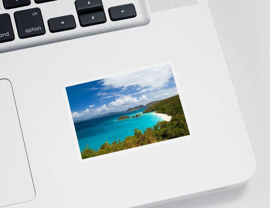 Trunk Bay Sticker featuring the photograph Trunk Bay by Lisa Chorny