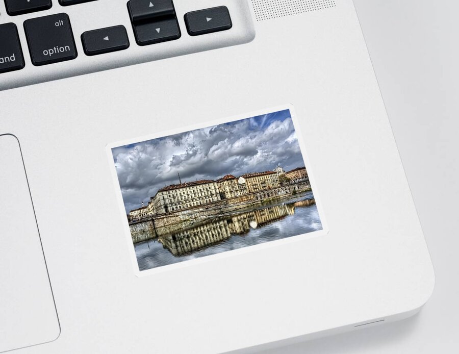 Turin Sticker featuring the photograph Turin Italy by Carol Japp