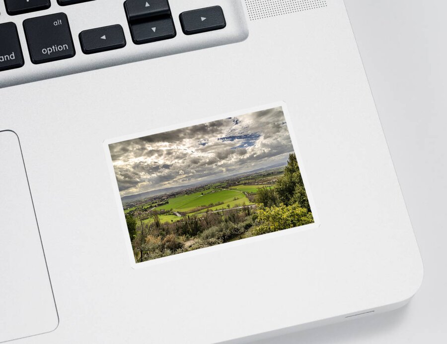 Landscape Sticker featuring the photograph Tuscan fields by Pablo Lopez