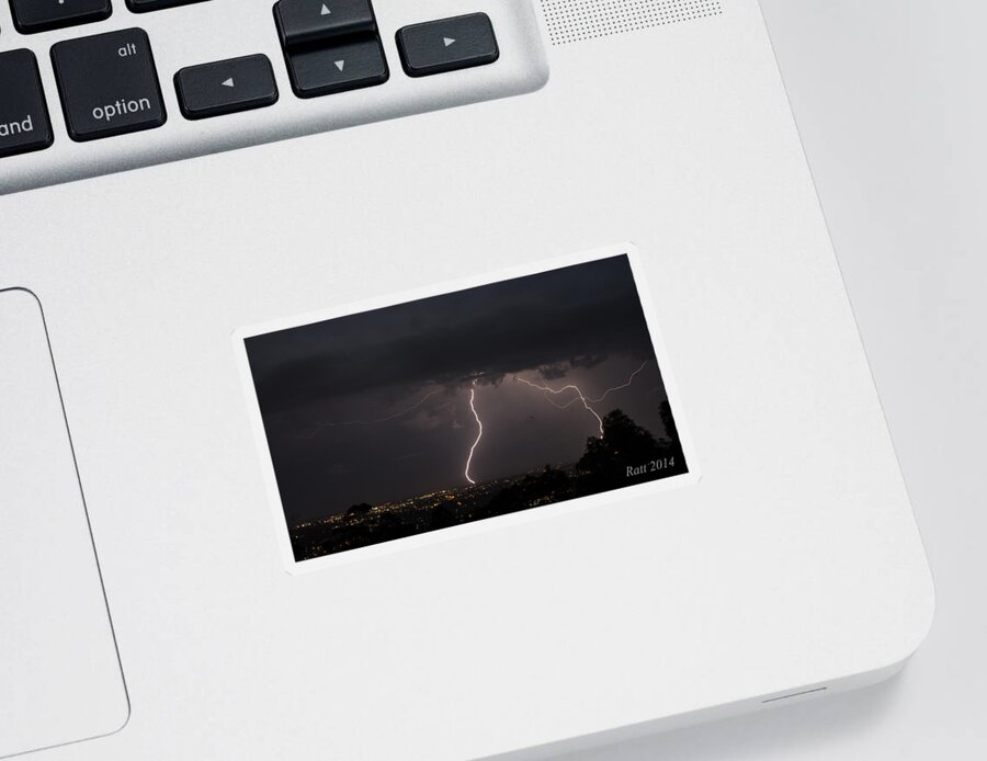 Lightening Sticker featuring the photograph Two For The Price Of One by Michael Podesta 