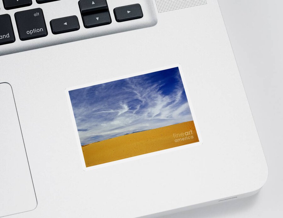 Sand Dunes Sticker featuring the photograph Unfenced by Kathy McClure