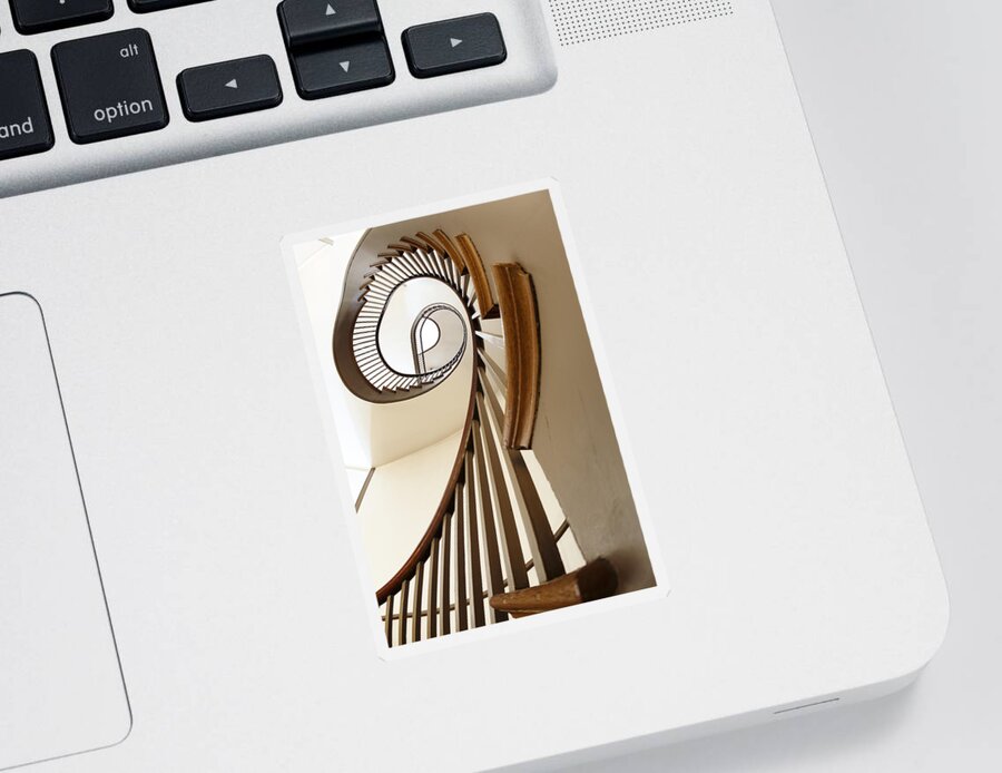 Architecture Sticker featuring the photograph Up Stairs by Alexey Stiop