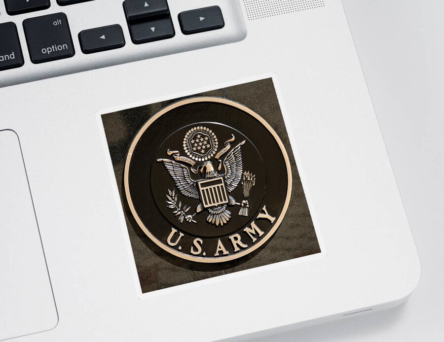 Usa Sticker featuring the photograph US Army Eagle by LeeAnn McLaneGoetz McLaneGoetzStudioLLCcom