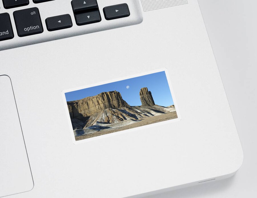 Desert Sticker featuring the photograph Utah Outback 41 Panoramic by Mike McGlothlen