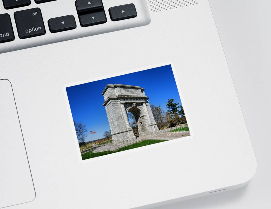 National Sticker featuring the photograph Valley Forge National Memorial Arch by Olivier Le Queinec