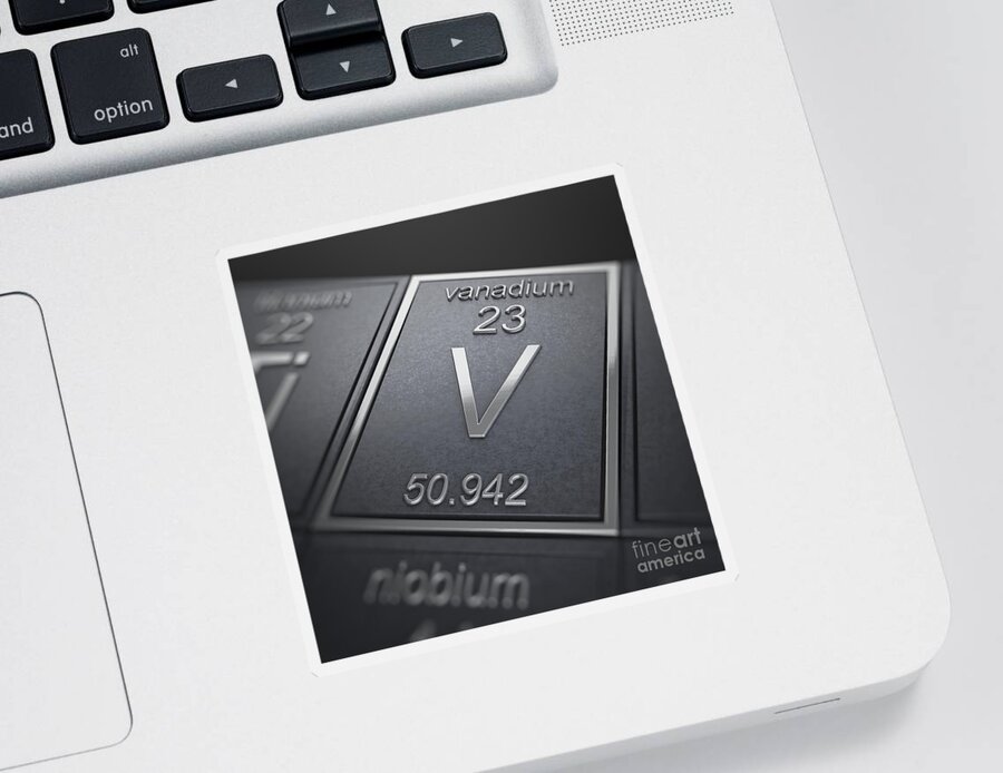 Vanadium Sticker featuring the photograph Vanadium Chemical Element by Science Picture Co