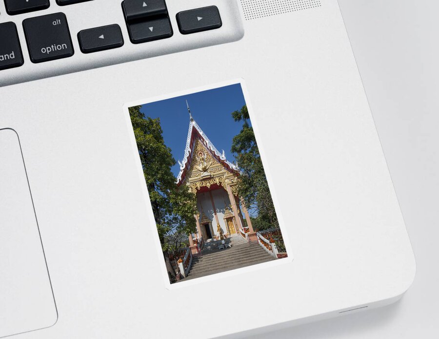 Bangkok Sticker featuring the photograph Wat Laksi Ubosot DTHB1426 by Gerry Gantt