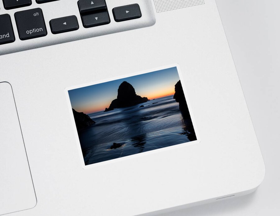 Whaleshead Sticker featuring the photograph Whaleshead Beach Sunset by John Daly