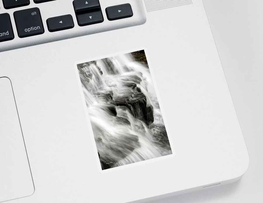 Waterfall Sticker featuring the photograph Abstract Waterfall by Christina Rollo