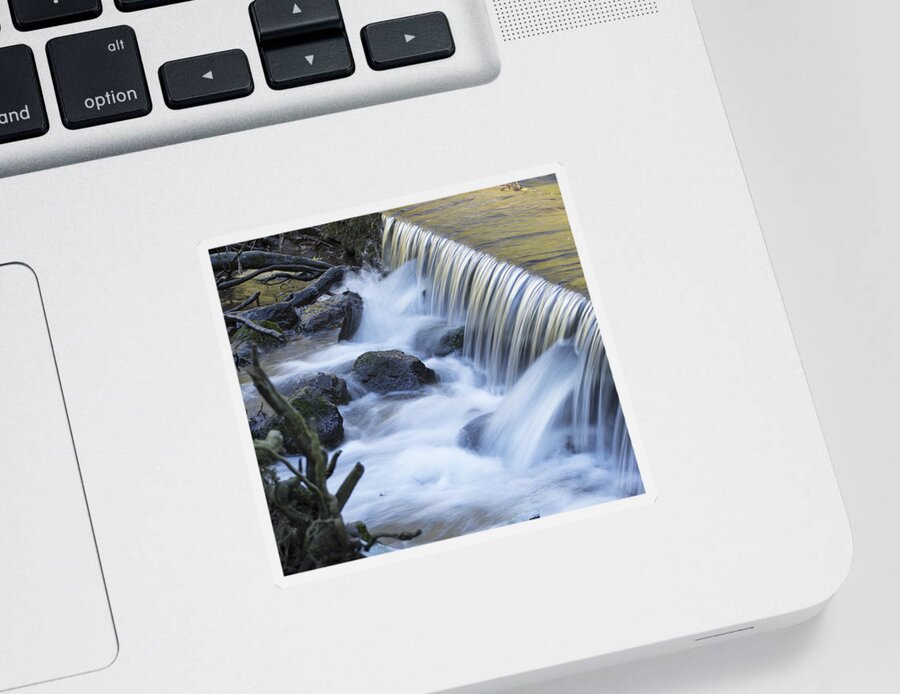 River Clwyd Sticker featuring the photograph White Water by Spikey Mouse Photography