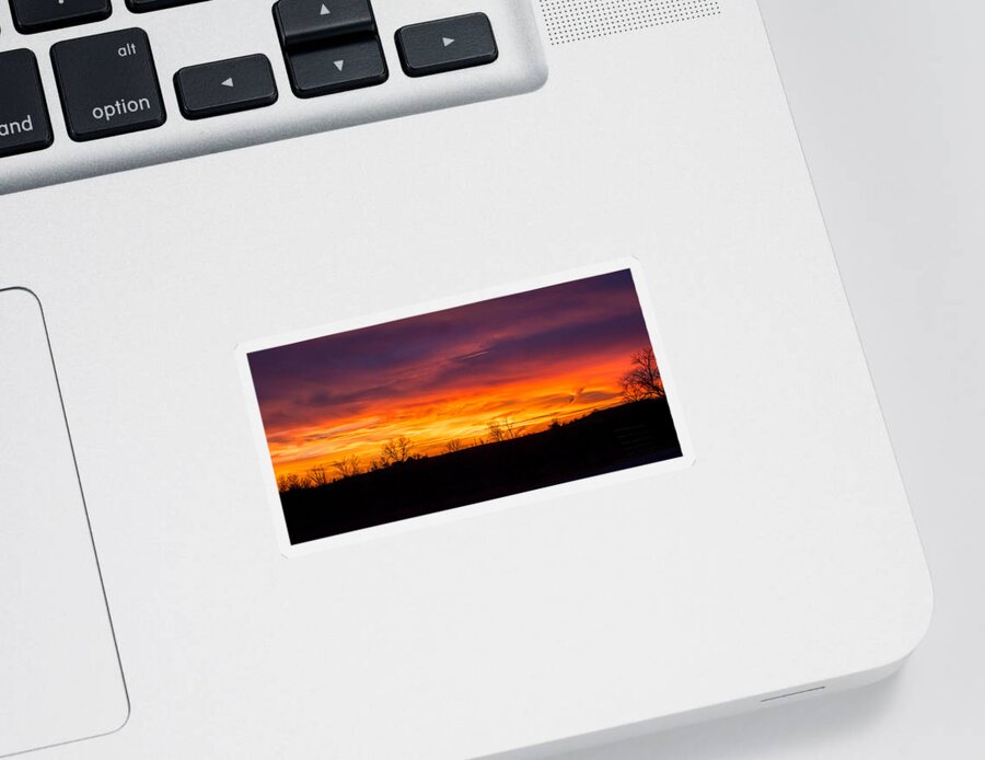 Sunset Sticker featuring the photograph Within the Clouds by Holden The Moment