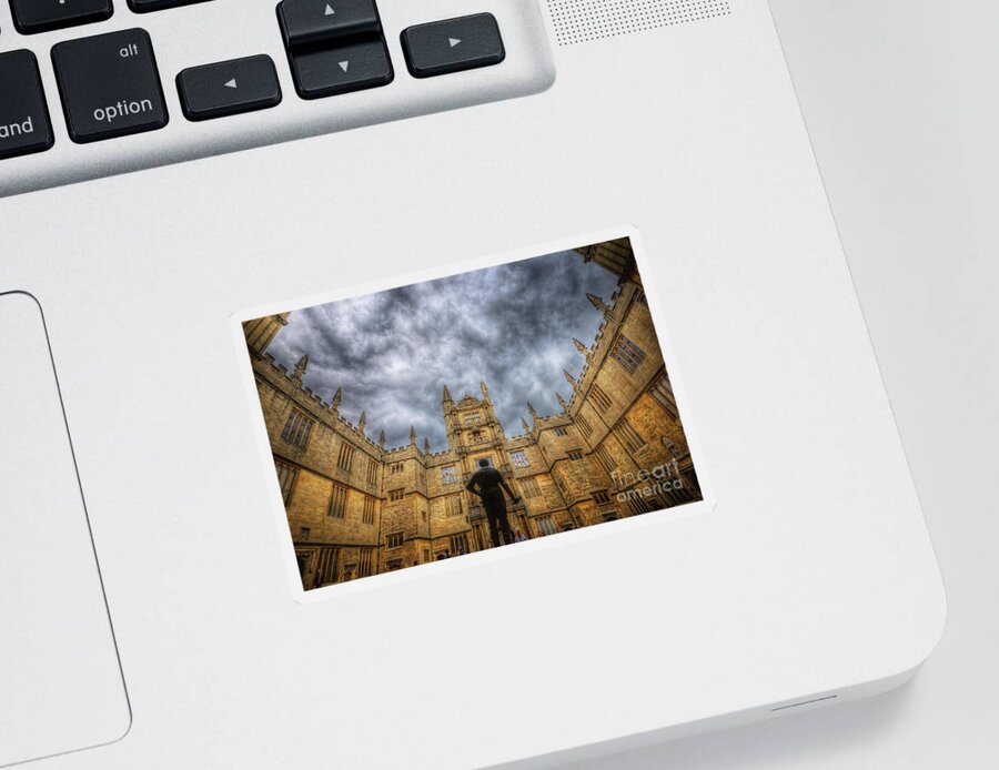  Yhun Suarez Sticker featuring the photograph Divinity School - Oxford #1 by Yhun Suarez