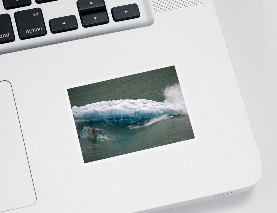 Ice Sticker featuring the photograph Glacier by Marilyn Wilson