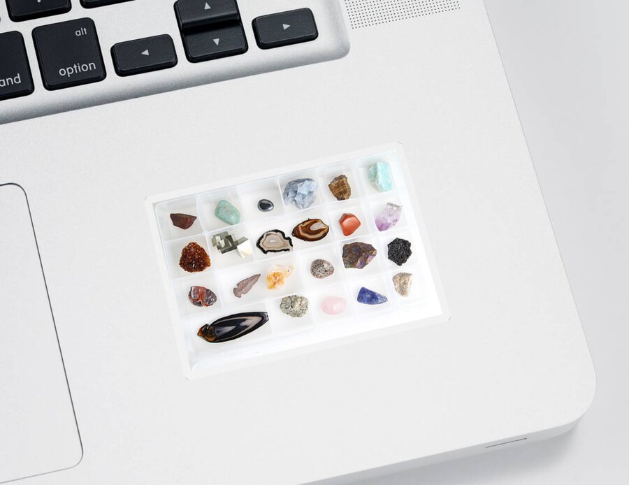 Still Life Sticker featuring the photograph Rocks And Minerals #1 by Photo Researchers