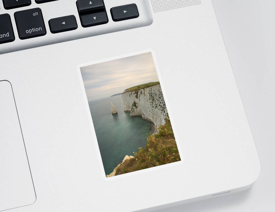 Old Sticker featuring the photograph The Pinnacles at Old Harry Rocks #1 by Ian Middleton