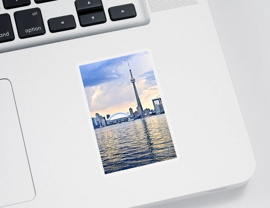 Toronto Sticker featuring the photograph Toronto skyline 15 by Elena Elisseeva