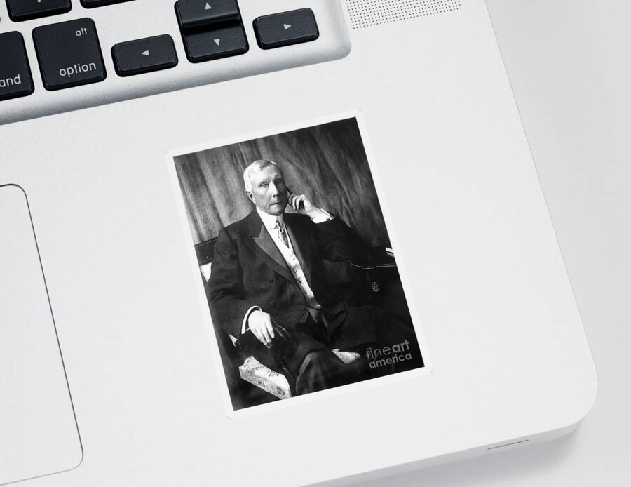 19th Century Sticker featuring the photograph John D. Rockefeller #2 by Granger