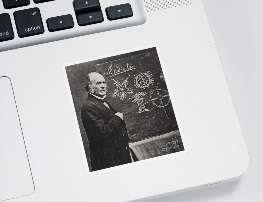 Science Sticker featuring the photograph Louis Agassiz, Swiss-american Polymath #3 by Science Source