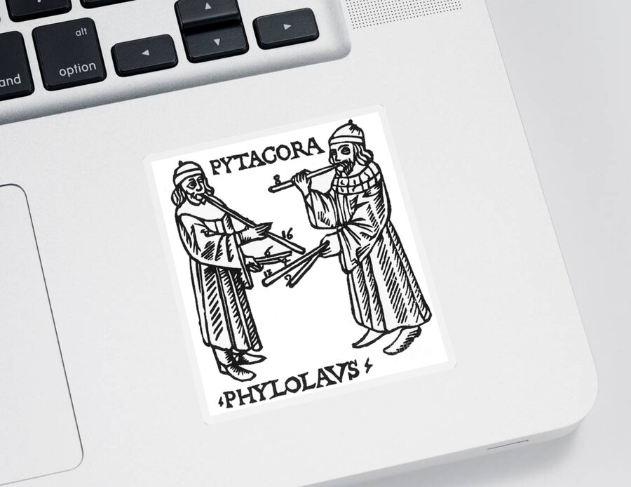 Science Sticker featuring the photograph Pythagoras, Greek Mathematician #5 by Science Source
