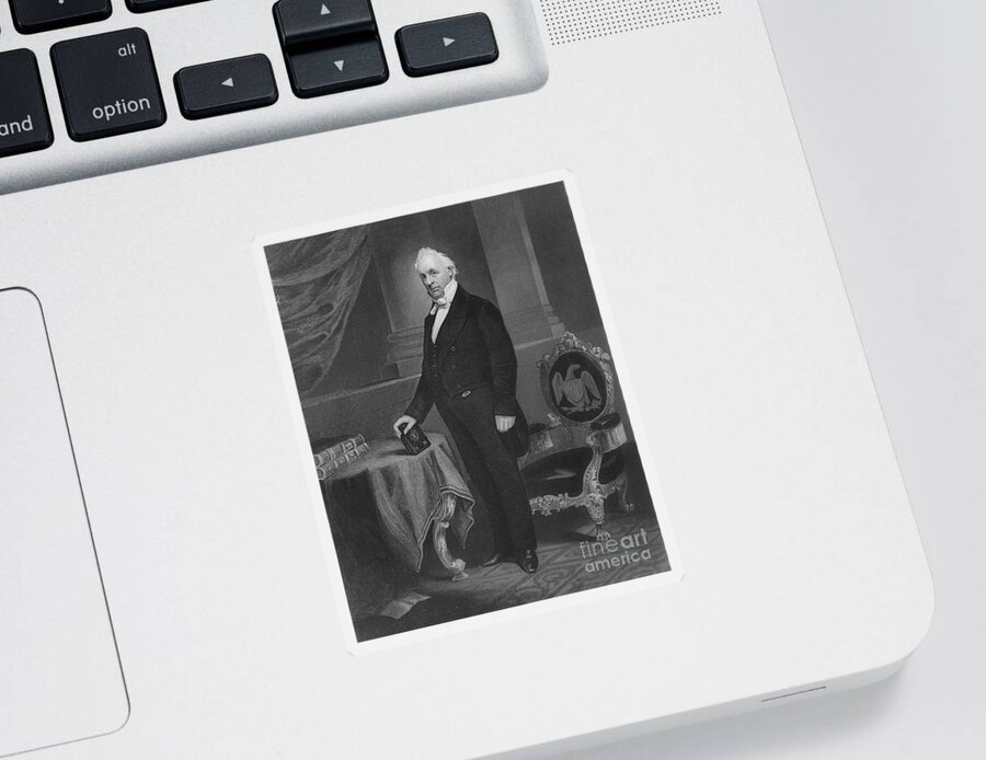 Government Sticker featuring the James Buchanan, 15th American President #6 by Photo Researchers
