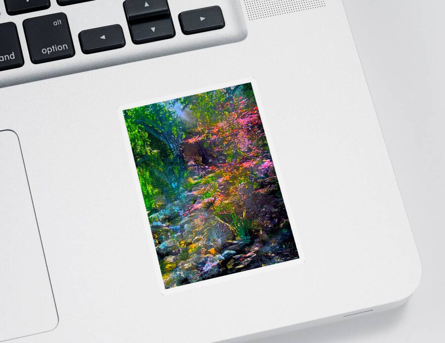 Abstract Sticker featuring the photograph Abstract 86 by Pamela Cooper