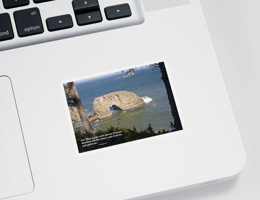 Northwest Inspirationals Sticker featuring the photograph Arch Rock by Mick Anderson