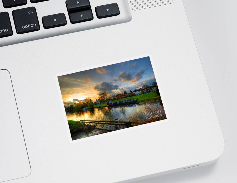 Hdr Sticker featuring the photograph Barrow Sunset by Yhun Suarez