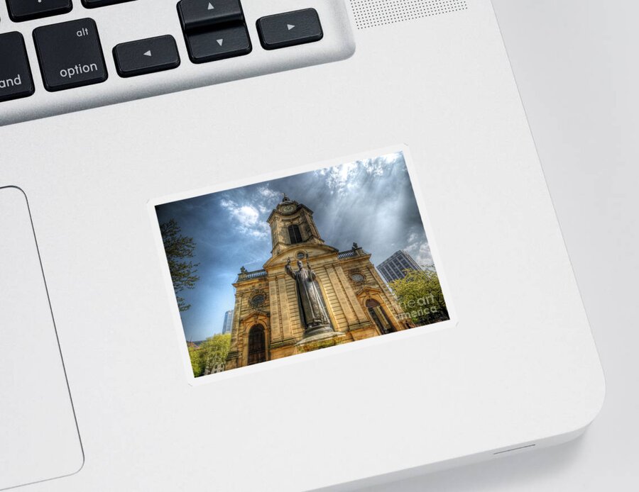 Church Sticker featuring the photograph Birmingham Cathedral 1.0 by Yhun Suarez