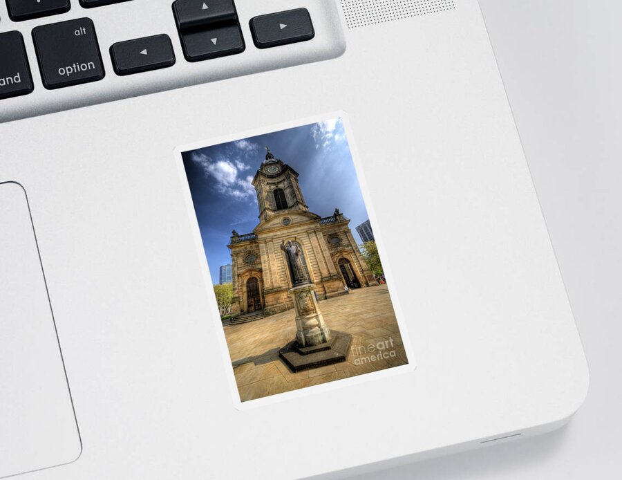 Church Sticker featuring the photograph Birmingham Cathedral 2.0 by Yhun Suarez