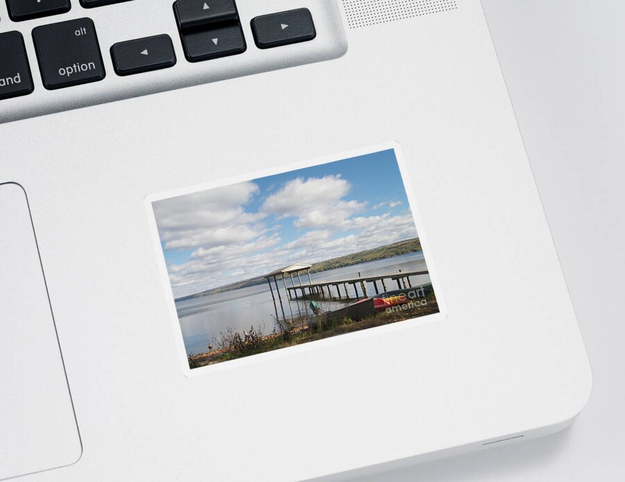 Seneca Lake Sticker featuring the photograph Calm Waters by William Norton