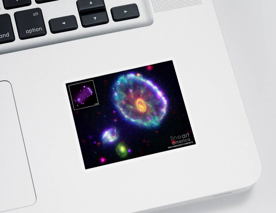 Chandra Sticker featuring the photograph Cartwheel Galaxy by Nasa