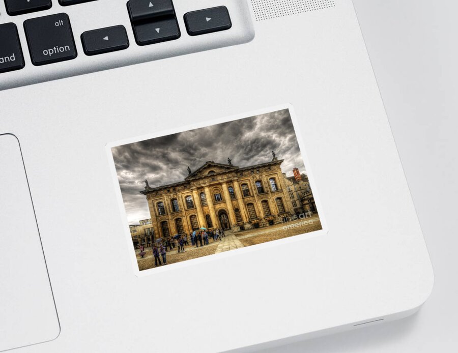 Yhun Suarez Sticker featuring the photograph Clarendon Building - Oxford by Yhun Suarez